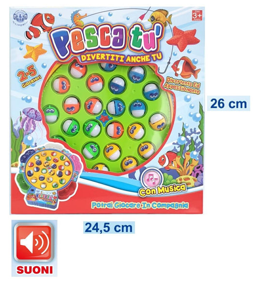Gioco Elettronico Pesca tu 24 pesciolini con Musica