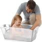 Jane Oasis - Vasca da bagno pieghevole per bambini, compatta, facile da piegare + Supporto robusto per neonati e bambini, colore: bianco