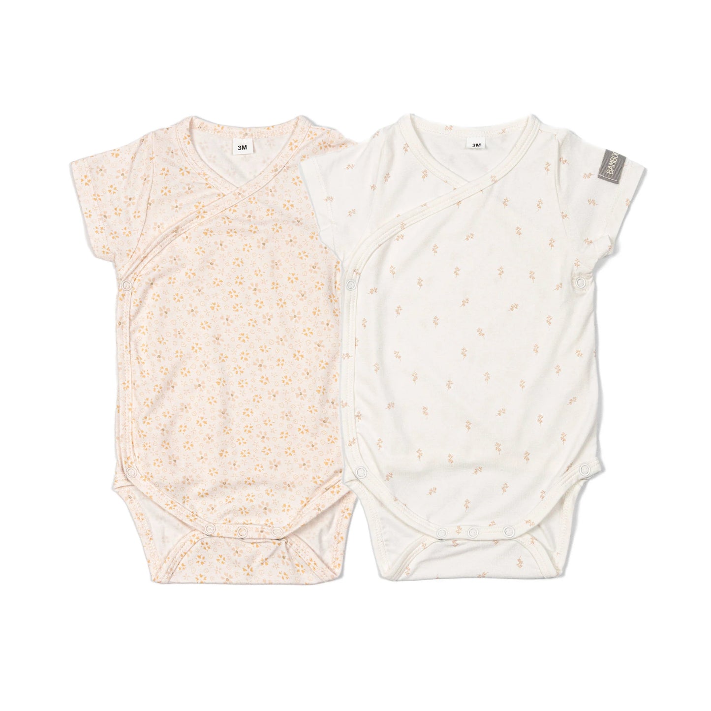 Bamboom Set 2 Body in Bambù naturale maniche corte