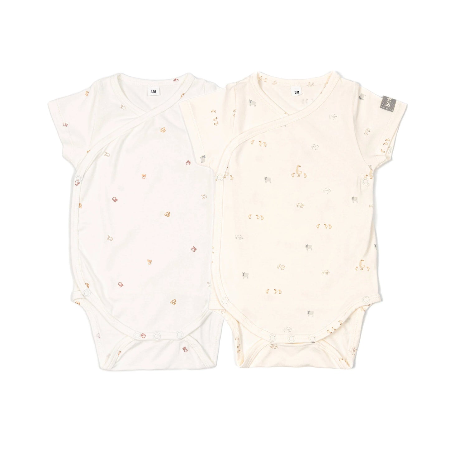 Bamboom Set 2 Body in Bambù naturale maniche corte