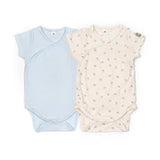 Bamboom Set 2 Body in Bambù naturale maniche corte