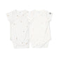 Bamboom Set 2 Body in Bambù naturale maniche corte