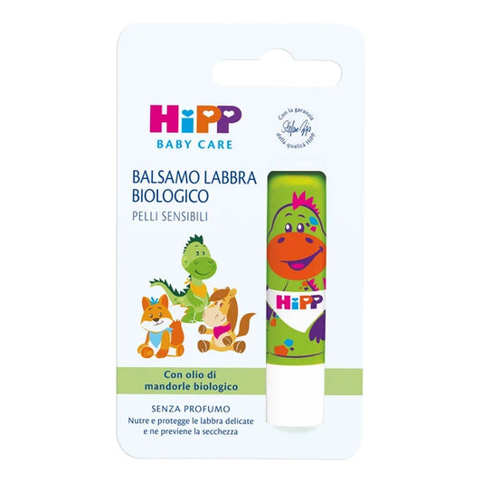 Hipp Baby Care - Balsamo Labbra pelli sensibili - con olio di mandorle biologico - 4,8 g