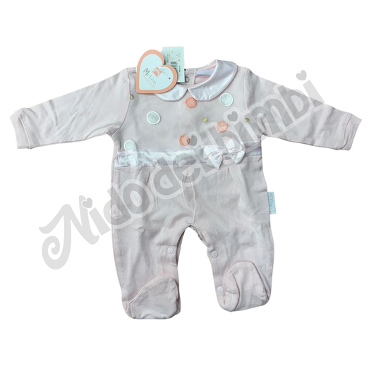 Melanie Tutina Rosa 3/6 mesi 100% Cotone
