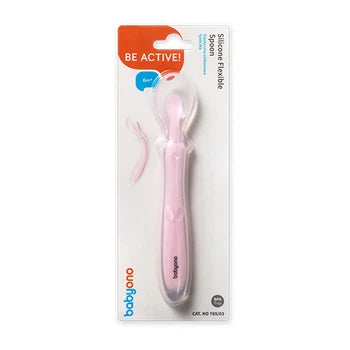 Babyono Cucchiaino in Silicone flessibile 6m+