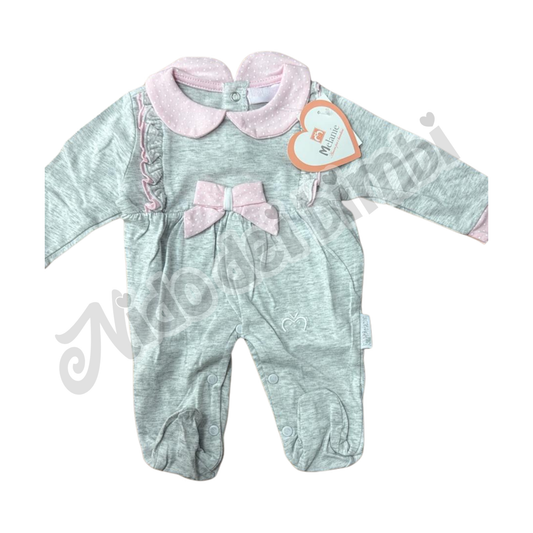 Melanie Tutina Grigio/Rosa 3/6 mesi 100% Cotone