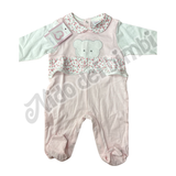 Batuffolini Tutina Jersey Rosa/Bianco 3/6 mesi 100% Cotone