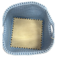 Cesto personalizzabile con nome - Leone - Azzurro