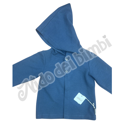 Skikkerli Maglia con cappuccio Sandro Blu - 3 anni 98 cm - 95% Cotone 5% Elastan