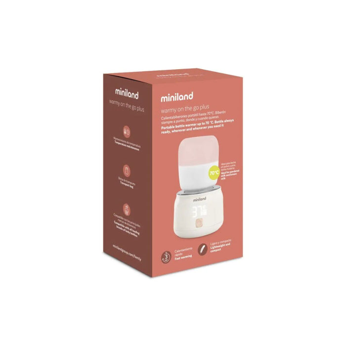 Miniland – Warmy On The Go Plus scaldabiberon portatile ricaricabile