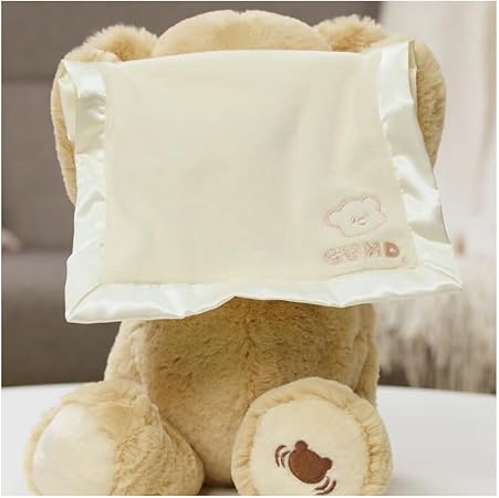 GUND, Momo l'Orsetto, Peluche Interattivo per Bambini e Neonati, Gioca a Nascondino, Orso Peluche da Abbracciare, 10+ Mesi