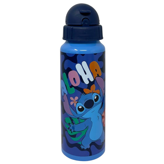 Disney Borraccia in alluminio con cannuccia Lilo e Stitch 550ml