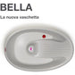 Ok Baby Bella - Vaschetta con doppia seduta e termometro 0-12 mesi
