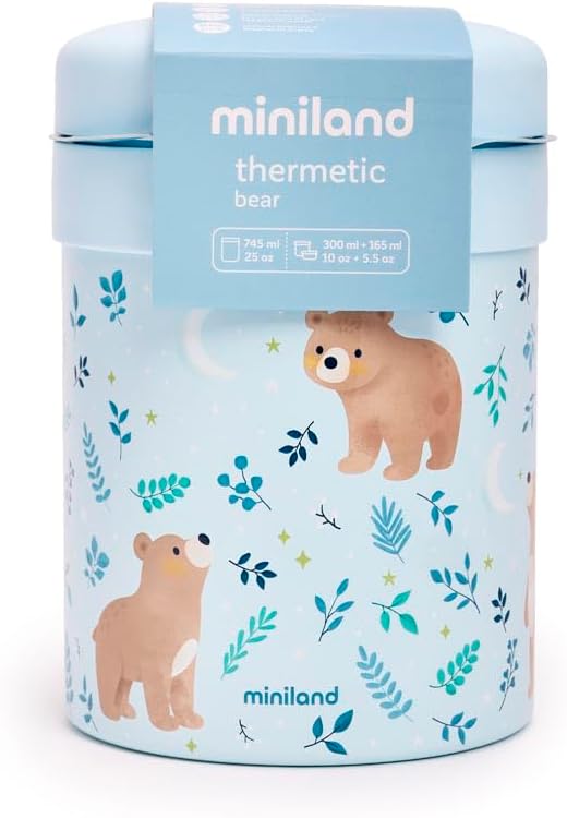 Miniland Thermetic - Thermos 745 ml con contenitori da 300 ml e 165 ml