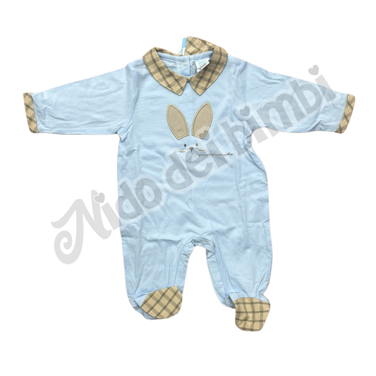 Sommaruga Tutina Jersey Celeste 1/3 mesi 100% Cotone
