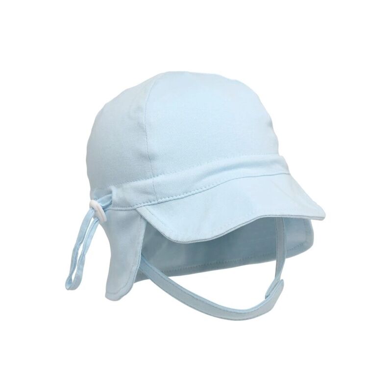 Kiokids Cappello in doppio tessuto con visiera e lacci - protezione UPF50+