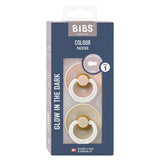 Bibs - Succhietti 2pz Colour Pacifier - Misura 1 (0m+) - Tettarelle in caucciù