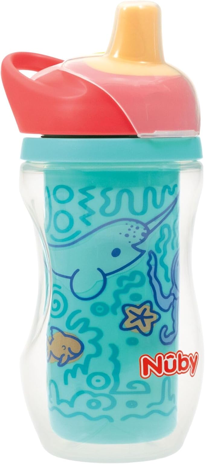 Nuby Tazza Termica Antigoccia Easy Grip, 270ml, 6+ M