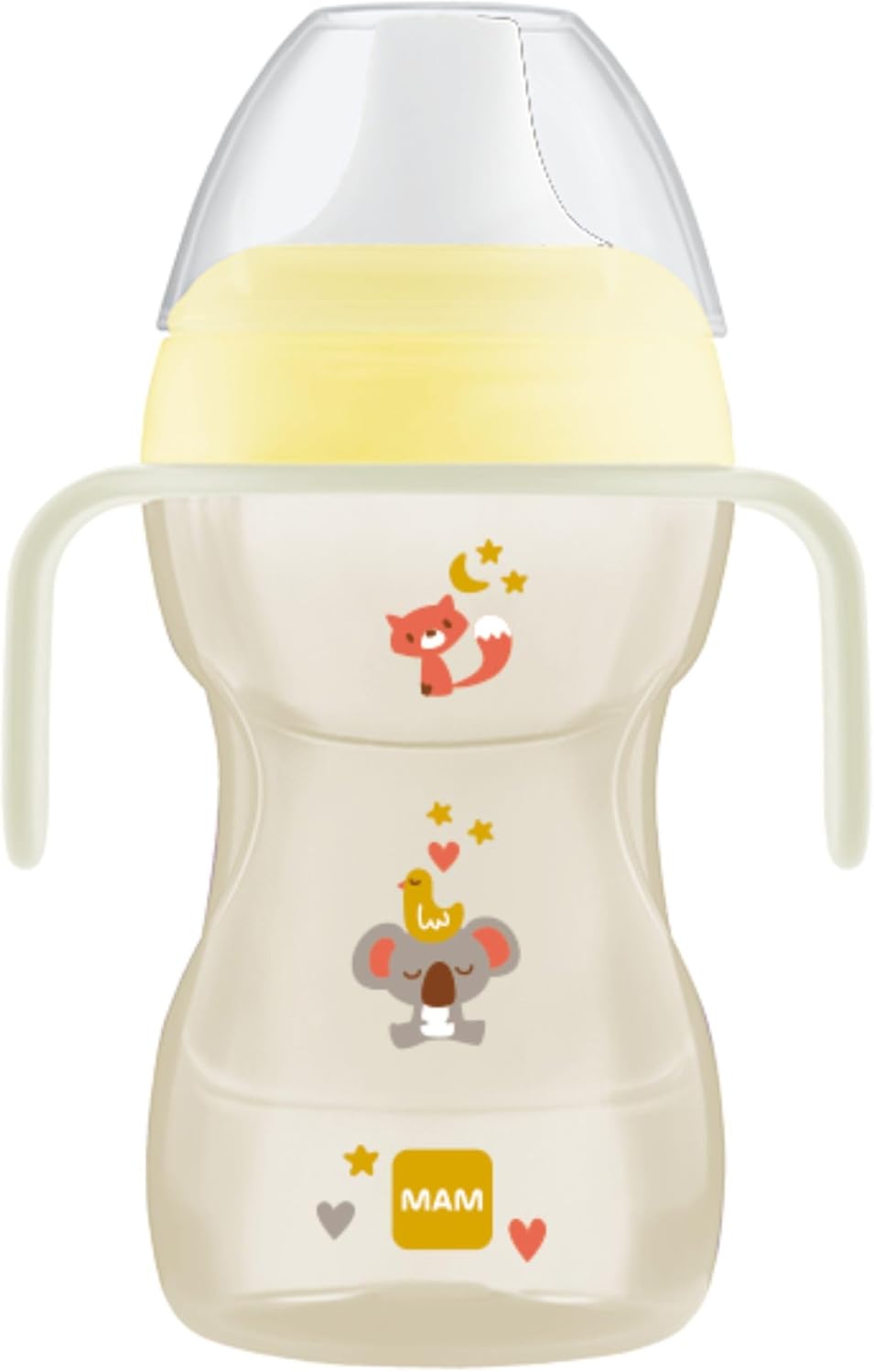 Mam Fun to Drink Cup - ideale per il passaggio dalla tazza al bicchiere, sistema anti-goccia o a flusso libero 8m+