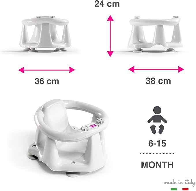 Ok Baby Flipper Evolution Seduta antiscivolo 6-15 mesi - con 2 giochini e termometro