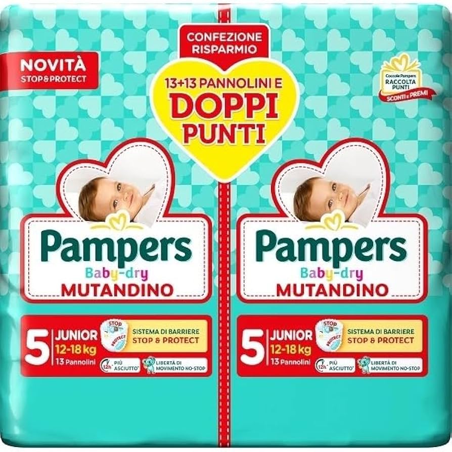 Pampers Baby Dry Mutandino Pacco Doppio