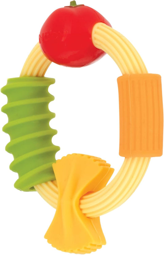 Nuby Pasta Ring Massaggiagengive in Silicone Morbido, 3+ Mesi