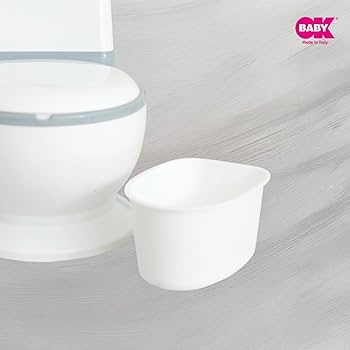Ok Baby Mini Wc 18m+ - con suono dello sciacquone - coperchio per una maggiore igiene - anti-schizzi - contenitore removibile