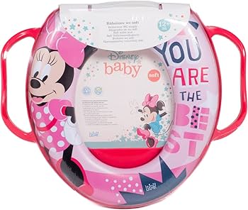 Disney Baby Riduttore per Wc morbido con maniglie laterali e protezione frontale