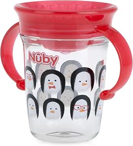 Nuby Tazza 360° All Around Cup Pinguino 240 ml 12m+