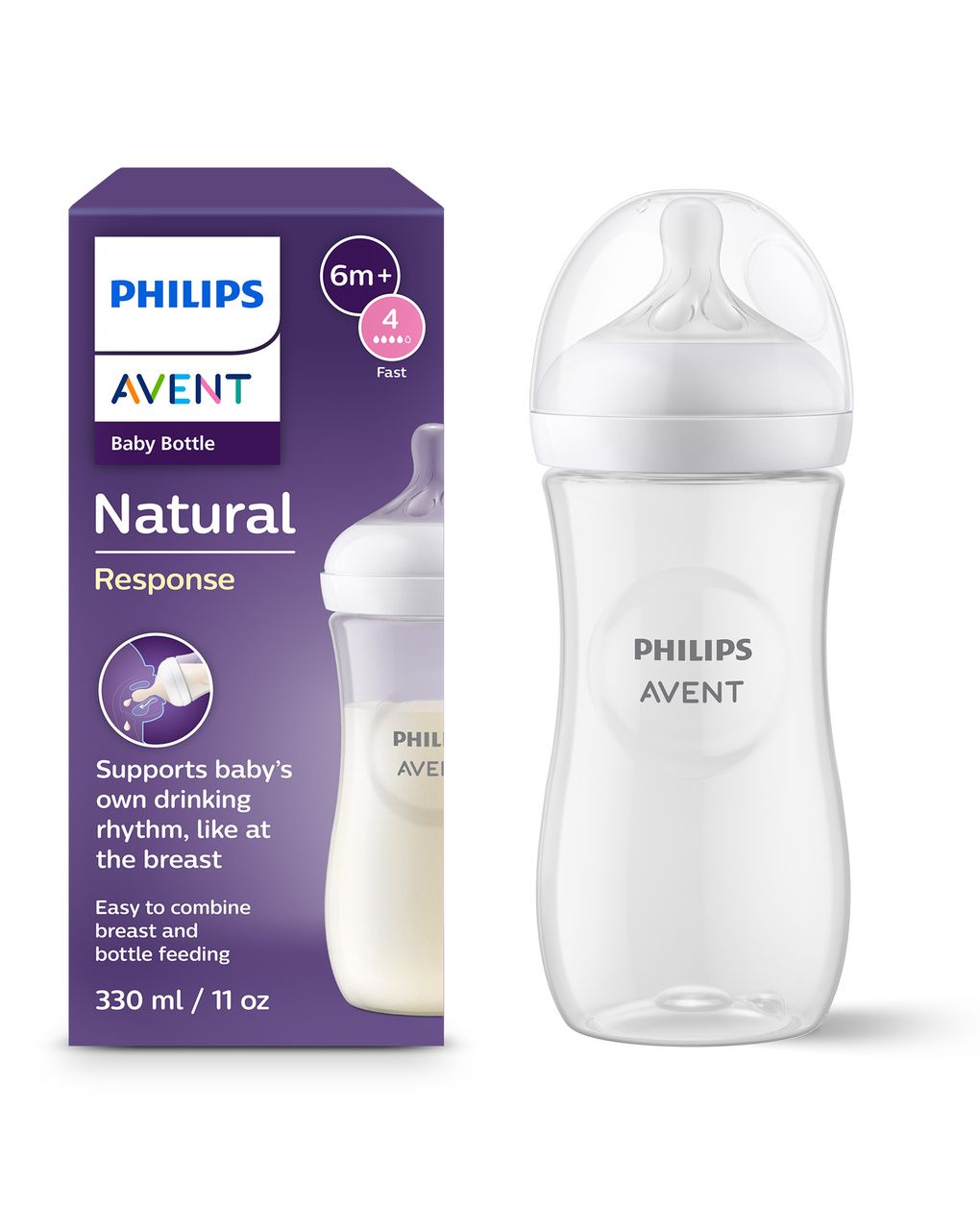 Avent Philips Biberon Natural Response 3m+ 330ml