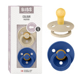 Bibs - Succhietti 2pz Colour Pacifier - Misura 1 (0m+) Tettarelle in caucciù