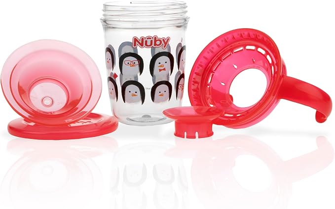 Nuby Tazza 360° All Around Cup Pinguino 240 ml 12m+