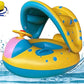Summer Ring - Salvagente Barca con volante, cappottina parasole e mutandina Trumpet Boat
