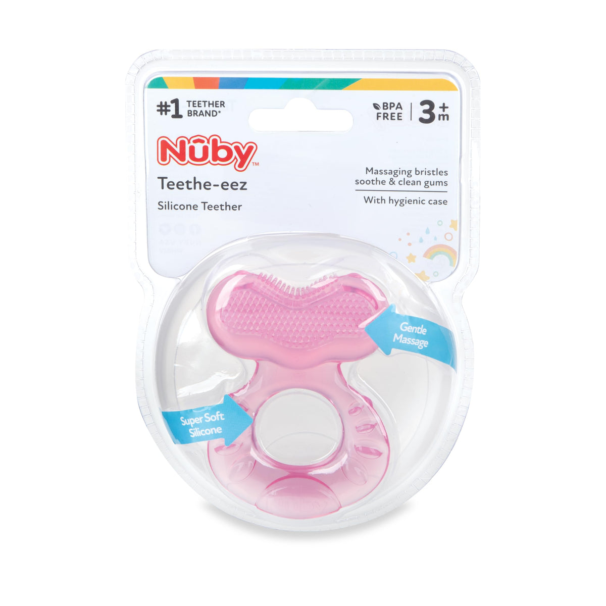 Nuby Teethe-Eez Massaggiagengive Silicone Morbido, 3+