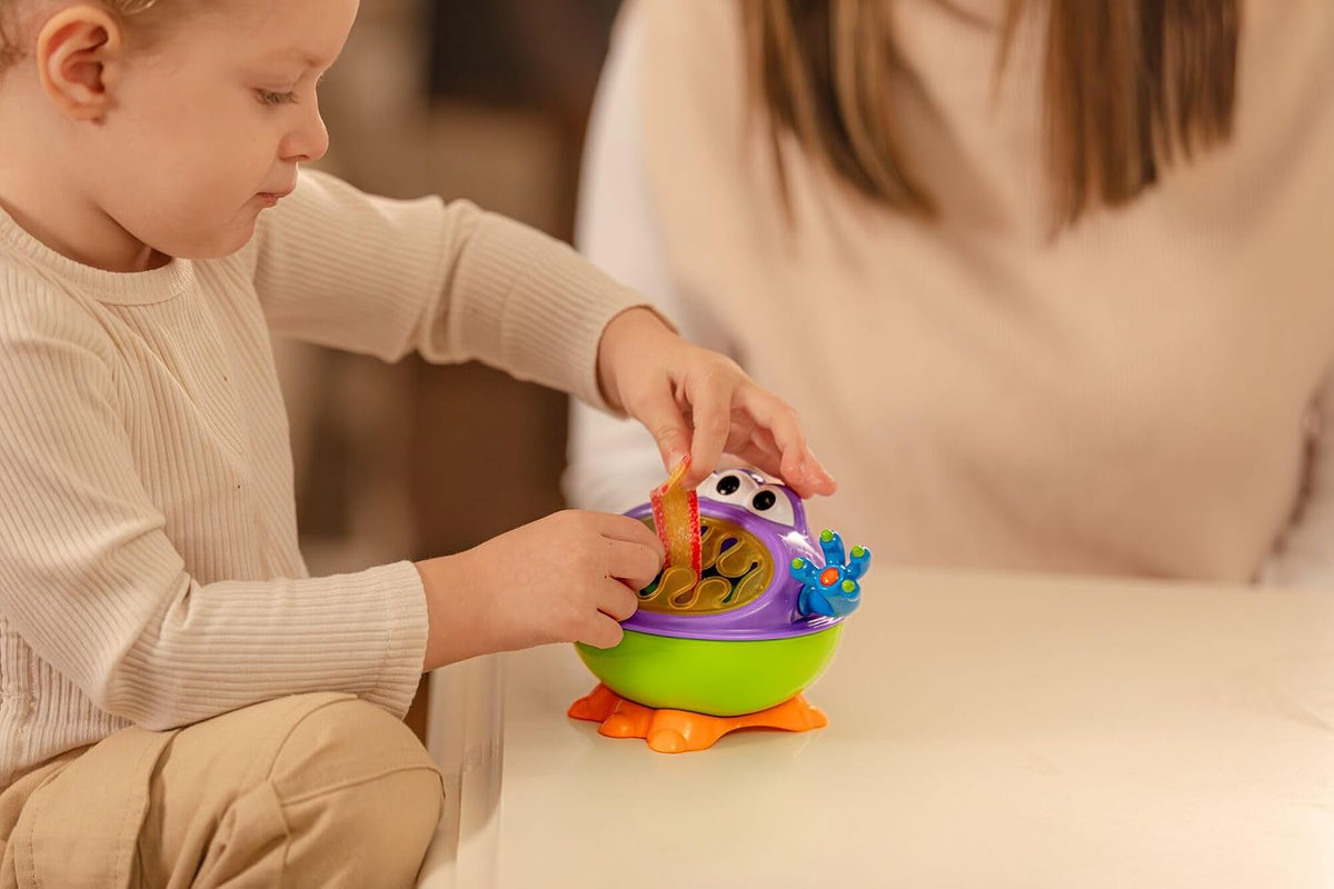 Nuby iMonster Porta Snack Antirovesciamento Bambini, 12+ Mesi