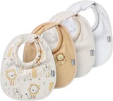 Nuby Set 4 Bavaglini in Cotone Organico 0m+