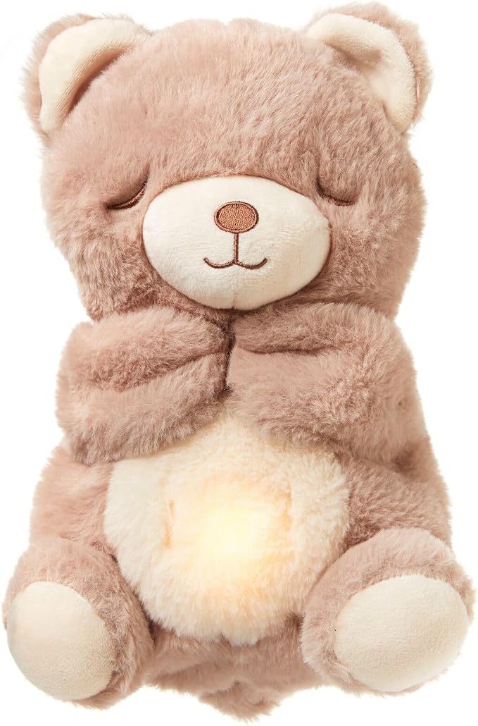 Nuby Peluche Biscuit Bear - Orsetto che respira davvero ! Aiuta la ninna nanna del tuo bimbo  0m+