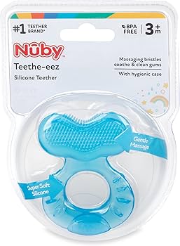 Nuby Teethe-Eez Massaggiagengive Silicone Morbido, 3+
