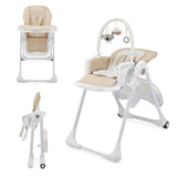Kinderkraft Seggiolone Tummie - High Chair 2 in 1 col. Beige