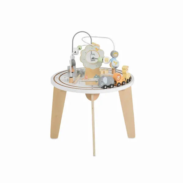 Moni Tavolo Attività in Legno - Gioco Montessori - 12m+