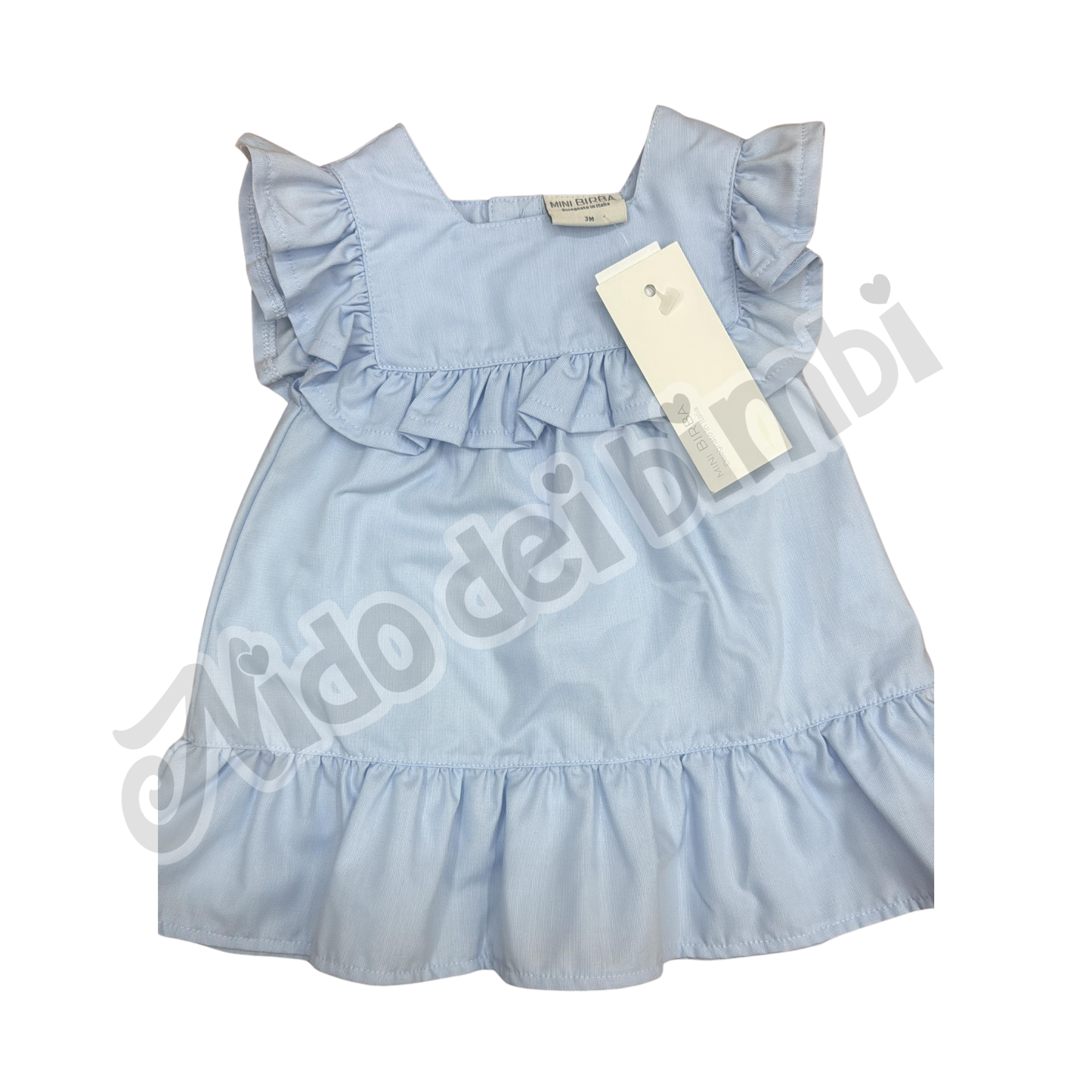 Mini Birba Vestitino Celeste 3 mesi 62 cm