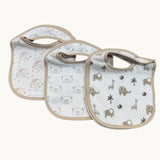Irge Baby - Bavaglini in Cotone con clip 6pz - misura 17x29cm