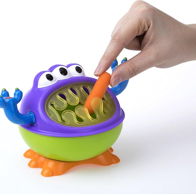Nuby iMonster Porta Snack Antirovesciamento Bambini, 12+ Mesi