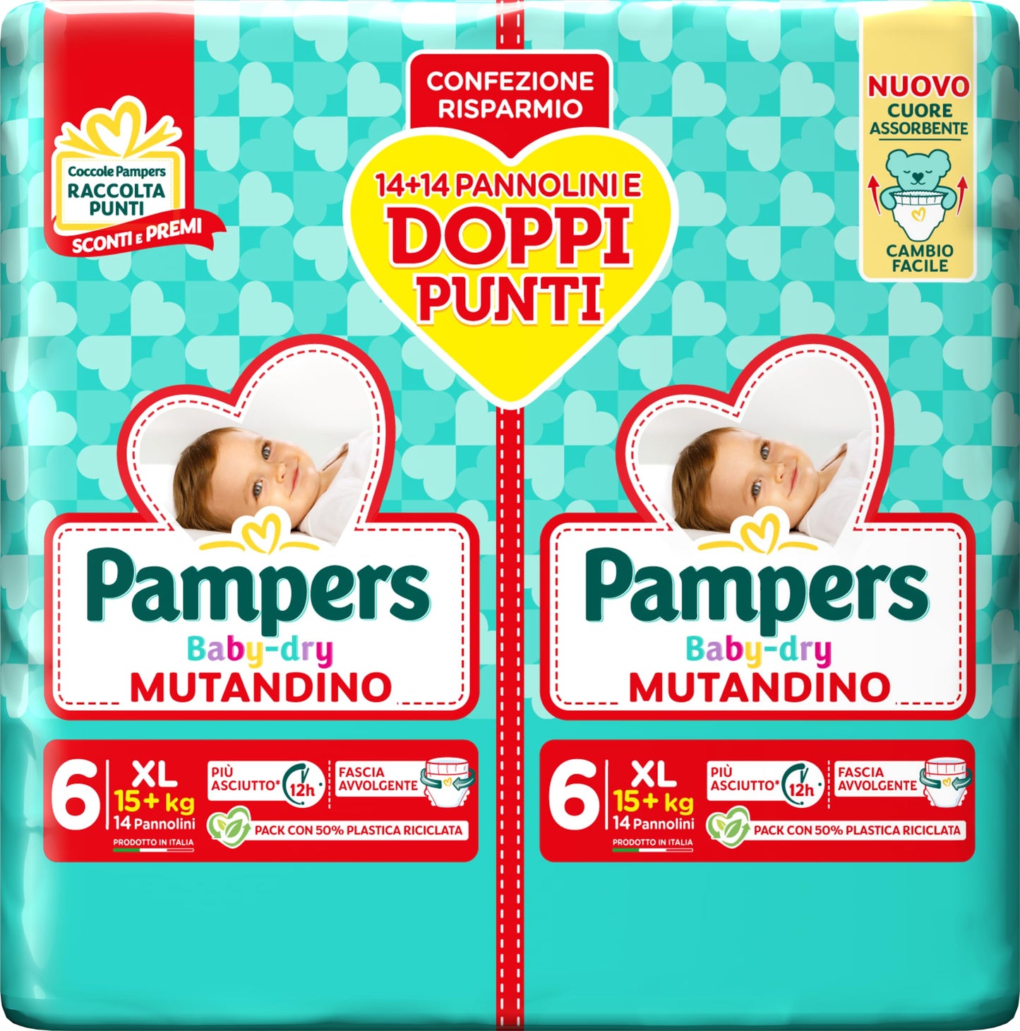 Pampers Baby Dry Mutandino Pacco Doppio