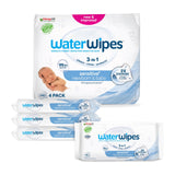WaterWipes Salviette 3 in 1 Pacco Scorta 4x240 pz - per pelli sensibili neonati e bambini 0% profumi e alcol
