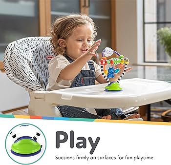 Nuby Gioco con ventosa da Seggiolone o Tavolo Silly Spinwhell 6m+
