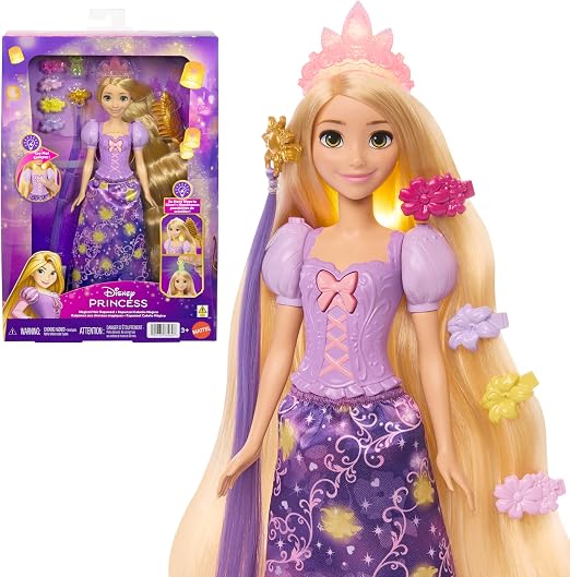 Disney Princess Bambola alla Moda Rapunzel Capelli Magici