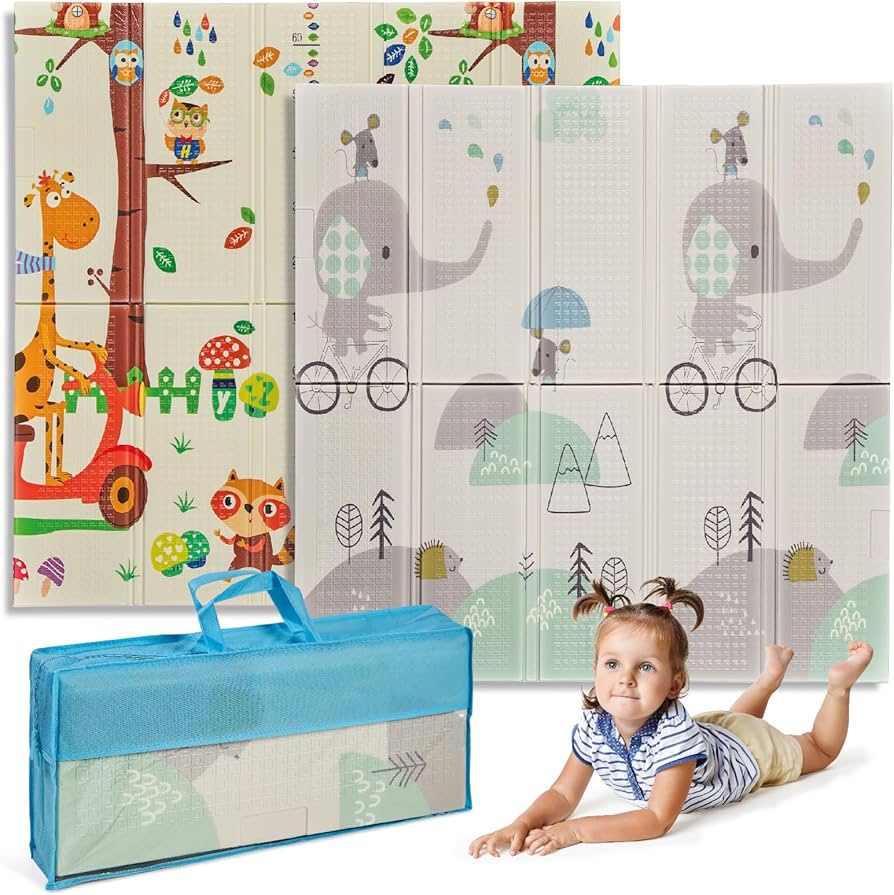 Ms Innovaciones - Tappeto Gioco pieghevole 120x120 cm
