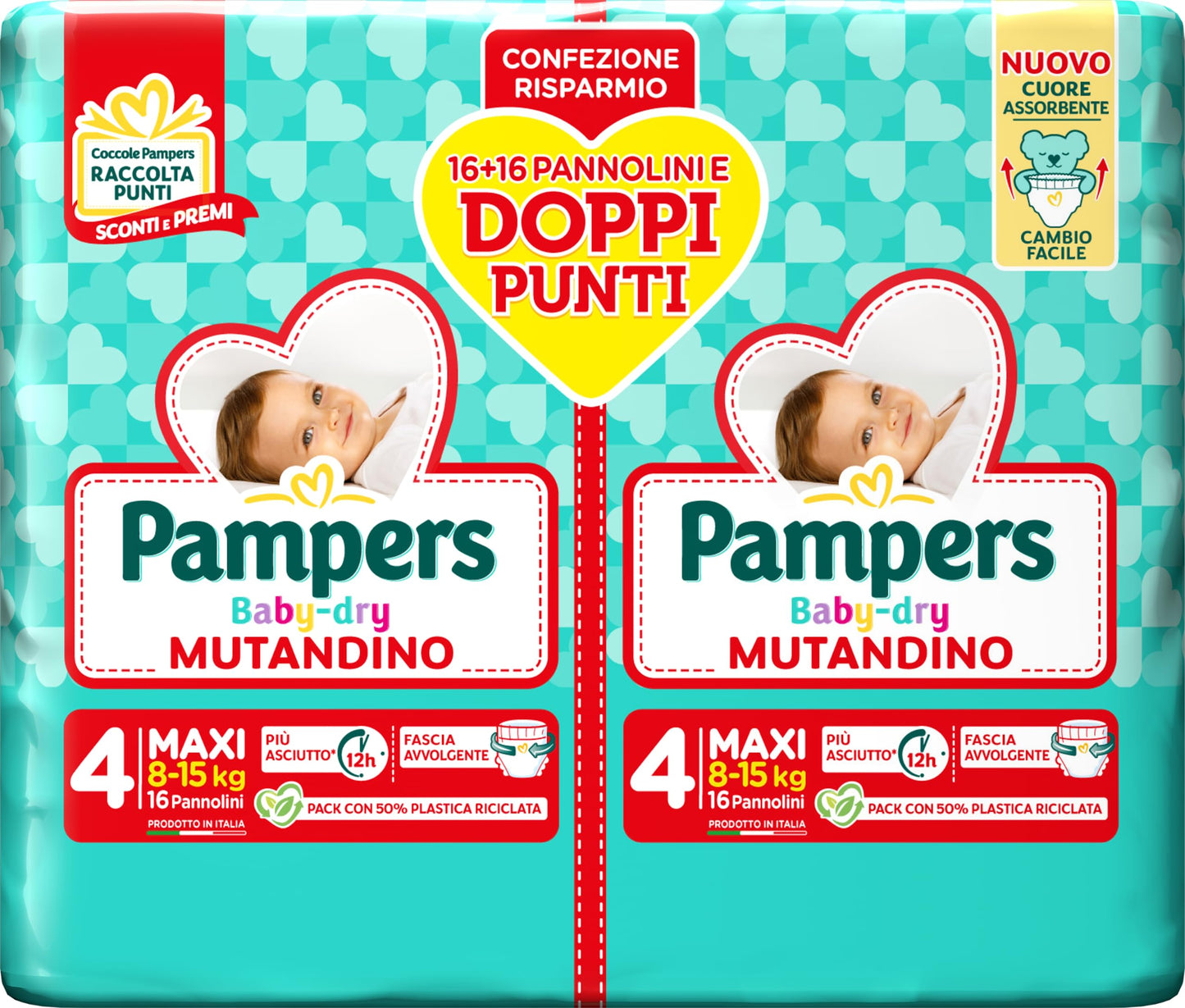 Pampers Baby Dry Mutandino Pacco Doppio