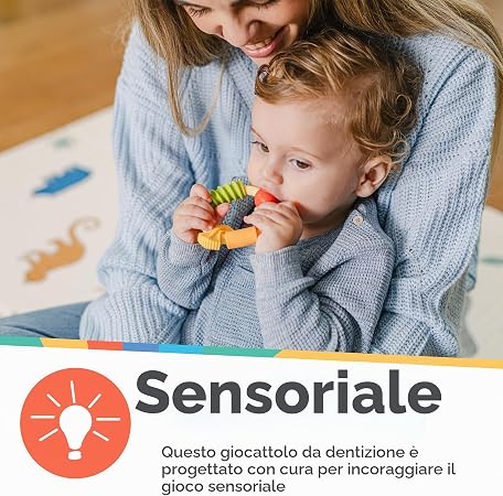 Nuby Pasta Ring Massaggiagengive in Silicone Morbido, 3+ Mesi